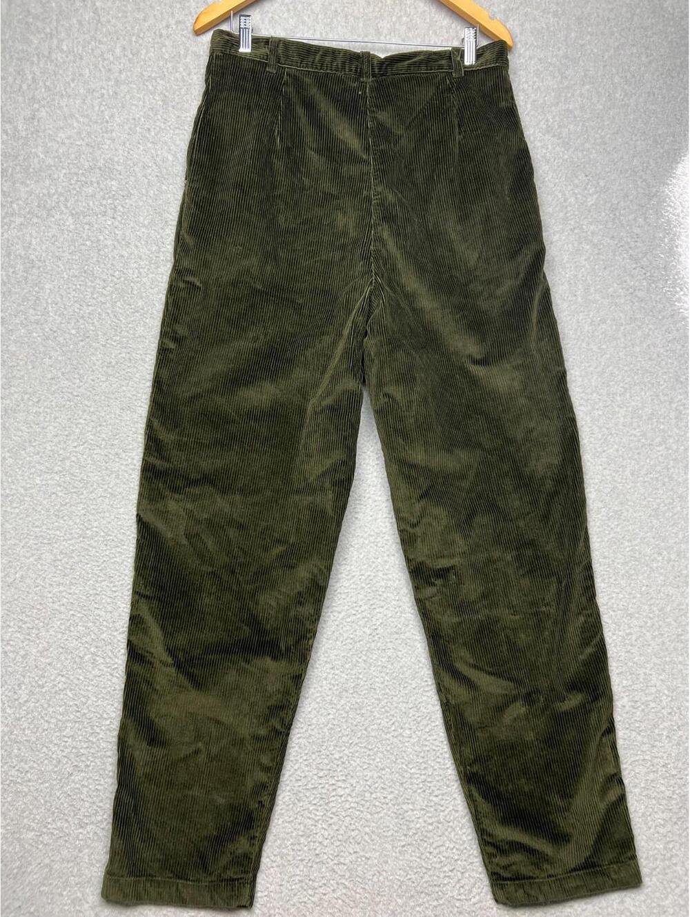 Vintage Jones New York Corduroy Pleated Straight Leg High Rise Pants Womens 14 - Picture 2 of 11